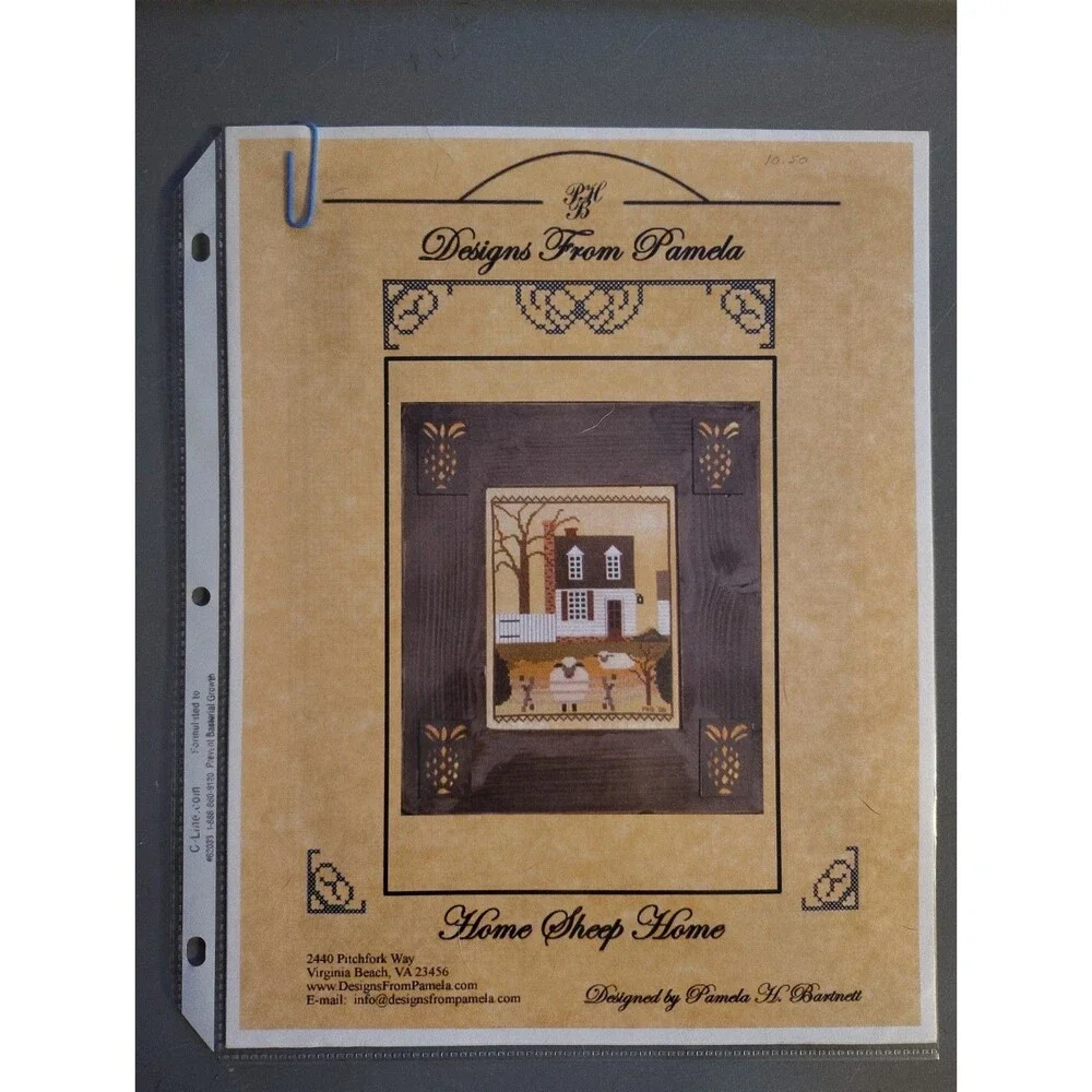 Home Sheep Home Cross Stitch Pattern Chart Leaflet Designs From Pamela Vintage